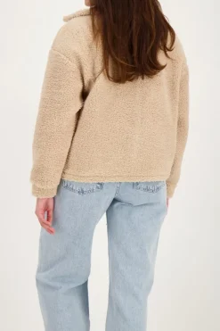 My Jewellery Veste Teddy Beige Avec Poches Clearance